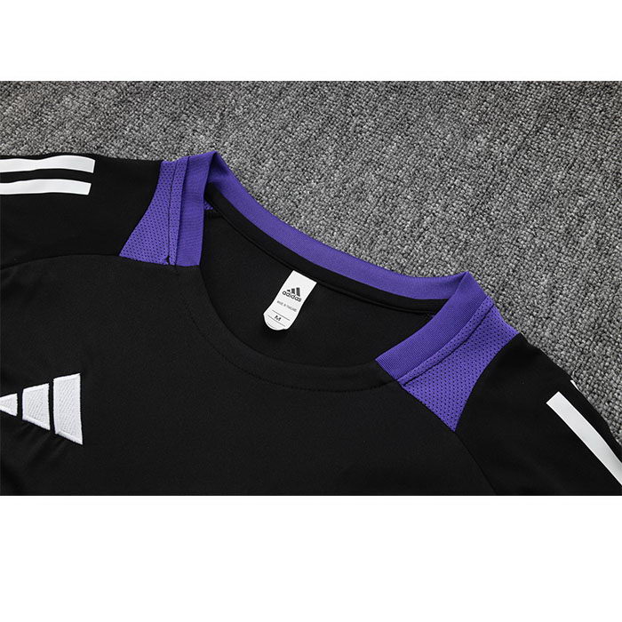 Chandal del Real Madrid Dragon Manga Corta 24-25 Negro y Purpura - Pantalon Corto